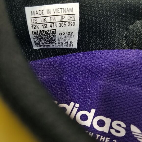 Adidas Gazelle ADV "Advance" Low Top Black Suede Sneakers. Men's Size: 12.5 - Picture 9 of 10